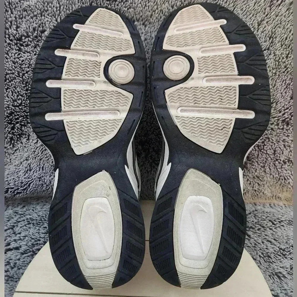 Nike Air Monarch IV Mens Size 11 White Blue Athletic Walking Dad Shoes Sneakers - Picture 8 of 9